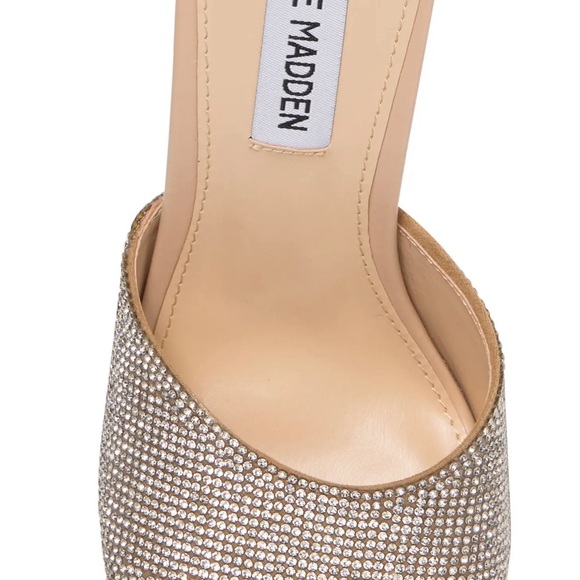 NWT Steve Madden, Syl Heeled Rhinestone Sandal - Picture 5 of 7